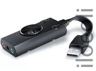 🌟 SG LOCAL STOCK🌟2615) USB Sound Card TechRise External Adapter Splitter Converter AA50311 Black