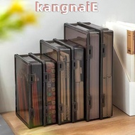 KANGNAI Certificate Storage Box, Transparent Dustproof A4 File Box,  A4 Multifunctional Plastic Data