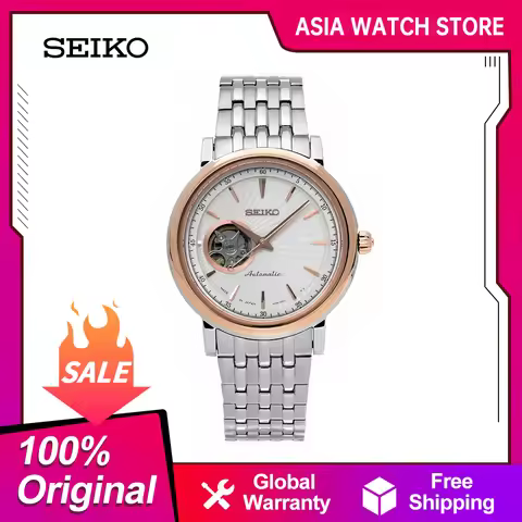 Seiko Original Japanese Automatic mechanical watch Fashion 100m waterproof Men's watch Stainless ste