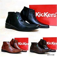 Sepatu pantofel pria formal resmi casual sepatu kulit kickers skechers