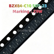 50pcs BZX84-C10 SOT-23 BZX84C10 SOT23 Voltage Regulator Diode Marking: Z9W New Original