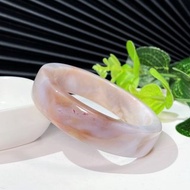 玉化海洋碧玉手鐲57MM老礦冰潤多彩異象方條玉髓手環女奇晶異石