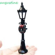 AUGUSTINE Christmas Miniatures 1/12 Dollhouse Streetlight Road Light Bonsai Ornaments Street Lamp