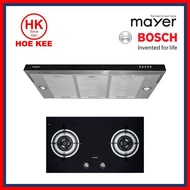 Bosch PBD7231SG Glass Hob / Bosch PBD7251SG Stainless Steel Hob + Mayer Slimline Hood MMSI900HS