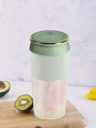 1入組便攜式塑料果汁攪拌機綠色廚房電動榨汁機