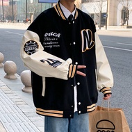 Jacket for Men American Retro Tide Brand Jaket Lelaki Plus Size Loose Casual Stitching Baseball Uniform Jacket