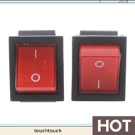 16A/250VAC 20A/125VAC Red Indicator Light 4 Pin ON/OFF DPST Rocker Switch 2 Pcs touchtouch.