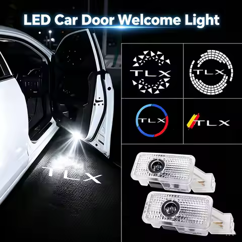 2PCS Car Led Welcome Light Courtesy Projector Ghost Shadow Logo Emblem Lamp for Acura TLX 2015-2024 