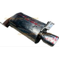 Original JDM FGK Fujitsudbo Sflow Muffler Exhaust Mufler Ekzos 2"