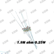 Resistor ตัวต้านทาน 1M ohm 0.25W 0.5W 1W 1.2M ohm 0.25W 1.5M ohm 0.5W 0.25W 0.125W 1W 1.8M ohm 0.25W