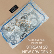 Full Set Packing Set Engine Honda Stream 20 2000cc / New CRV Gen 2 20 2000cc K20 06110-PNL-E00K
