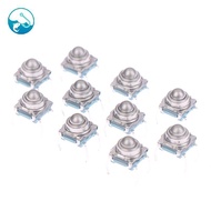 [ritonlywond] 10pcs TS-F007 7*7 Metal Steel Ball Reset Switch DIP Type 4 Pin Tactile Switch TH