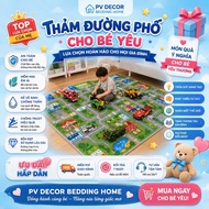 Car Street Baby Carpet | Vivid Color Children's Playmat | Baby Room Carpet 1m6x2m – 1m8x2m