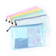 [KOH]  A4 Zip Bag Thick Student Waterproof Document Bag File Folder Office Stationery Fail Organizer