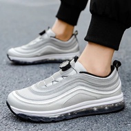ฤดูใบไม้ผลิใหม่ขนาดใหญ่ผู้ใหญ่ Cross-Border สบายแฟชั่นผู้ชายกีฬารองเท้าลื่นหมุนหัวเข็มขัด Breathable