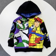 Foreign Trade D+Children 2-14 Years Old Cartoon Autumn Hooded Fleece Lining Sweatshirt Student Cute 