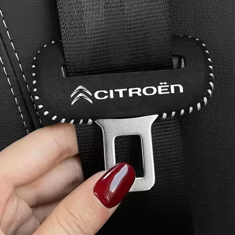Car Logo Seat Safety Belt Buckle Cover Interior Accessories For Citroen 2CV DS5 RD3 Cross Berlingo X