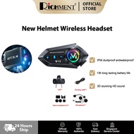 【✅SG Brand🔥】RICHMENT Y12 2-in-1 Integrated Hard-Shell Helmet Headset with LCD Screen and Flashlight 