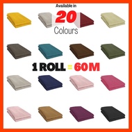 [1 ROLL] KAIN BIDANG BESAR 60 INCI | Kain Langsir HOTEL Tebal 99% Blackout Extra Thickness 100% Polyester Curtain Fabric