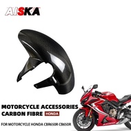 For HONDA CBR650R CB650R 2019 - 2023 100%Carbon Fiber Motorcycle Accessories Front Fender Hugger Mud