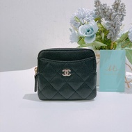 TW4807	Chanel香奈兒經典豆腐零錢包  Classic Zipped Coin Card Holder Caviar
