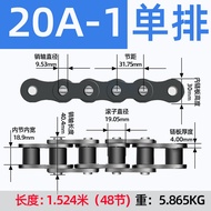 Single Row Short Pitch Roller Chain Industrial Transmission Chain 3/10A6 3/06B4 Carbon Steel Forged 