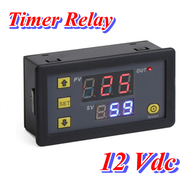 Timer Relay Module Display LED Digital 0-999s / 0-999m / 0-999H ไทเม่อร์ รีเลย์ ตั้งเวลา สวิทช์ตั้งเวลา 12Vdc / 220Vac จอ LED 2 บรรทัด แดง/น้ำเงิน ตั้งค่าง่าย สินค้าพร้อมส่ง