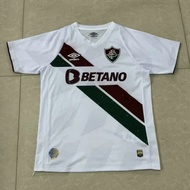 ⚽La Liga Fluminense เสื้อเจอร์ซีย์แขนสั้นชุดฟุตบอลสะท้อนแสงสีขาวสำหรับฤดูกาล New24-25🎁