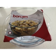 Borcam borosilicate glass mixing bowl, safe for oven, microwave, freezer