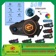 SHIPPINGbebas - GEARELEC C2 Bluetooth Motorcycle Helmet 2 people intercom Headset