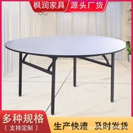 Hotel Restaurant Large Round Table 12 Restaurant Banquet Everyone PVC Dining Table Hotel Round Table