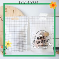 YOLAN 100Pcs Candy Gift Bags, Plastic Have A Nice Day OPP Self Adhesive Pouch, Package Supplies Tran
