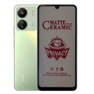 Matte PRIVACY Anti Spy Screen Protector For Redmi 13C / POCO C65 Series CERAMIC