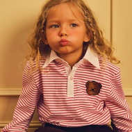 12-18 M  4-5 Y 5-6 Y จัดส่ง 25 DEC lookbookpetite benny rugby shirt เสื้อรักบี้เด็กแขนยาวลายทาง รูปน