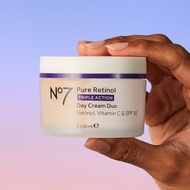 No7 Pure Retinol Triple Action Day Cream Duo RetinolVitamin C & SPF 30 2X50 ML. นัมเบอร์เซเว่น เพียว