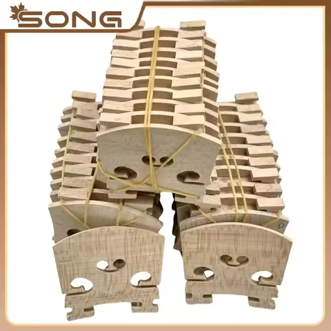 50/100pcs Maple Wood violin bridges 4/4 1/2 1/4 1/8 violin bridges Violin Steady Bridge Maple Bridge