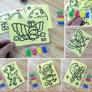 Sand craft early learning hand craft diy kids craft