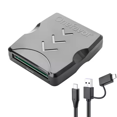 Onefavor CFast Card Reader USB3.0 High Speed Card Reader Type-c Interface for DSLR CFast Card