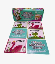 Urban Supply Co English to Spanish Colors Matching Memory Game. ESL and Language Immersion. Early Ch