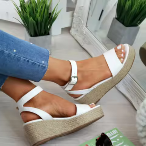 Sommer Platform Sandals 2020 Fashion Women Strap Gladiator Sandal Wedges Shoes Casual Woman Peep Toe