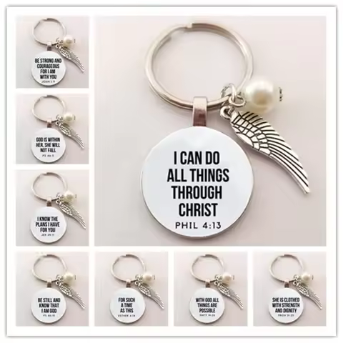 bible verse key chains faith keychain scripture quote christian jewelry for friend women men inspira
