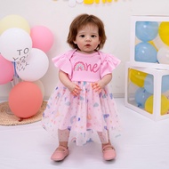 Simulation Doll Clothes Flying Sleeve Dress Rebirth Doll 55cm80cm Doll Costume Dress Up Dress 10.23