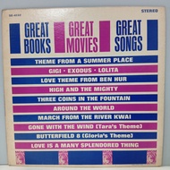 #CC19-23 LP TERPAKAI [  GREAT BOOKS,GREAT MOVIES,GREAT SONGS  ] USED LP < G >