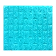 【家適帝】3D立體防撞隔音泡棉磚壁貼 70X77 cm(5片)/ Tiffany藍