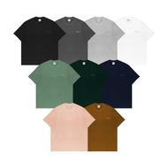 HITAM PUTIH HIJAU Matt Sarwey Oversized Tshirt Heavyweight 16s Embroidery Plain Black, White, Green,