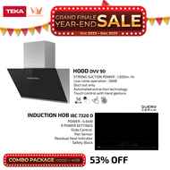 Teka 90cm Cooker Hood DVV 90 (Ventilation) + Teka 73cm Built-in Induction Hob IBC 7320D [COMBO SET]