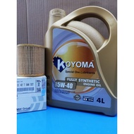 BMW E60, E90 11427566327 HU816 OIL FILTER + KOYOMA 5W40 FULLY SYNTHETIC ENGINE OIL