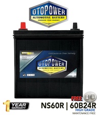 Otopower NS60R Maintenance Free  Battery 48B24R/ 50B24R With F.O.C Battery Adapter (Bateri Kereta/ K