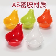 Color Flavor Dish A5 Melamine Seasoning Dish Imitation Porcelain Tableware Soy Sauce Dish with Handl