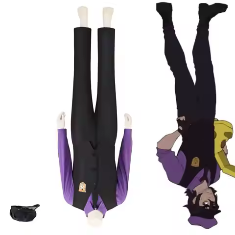 Game William Afton Cosplay Costume Men Purple Uniform With Hat Halloween Party Outfit